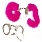 Pembe Peluşlu Metal Kelepçe