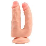 Bromeo İki Uçlu Vantuzlu Realistik Çatal Dildo