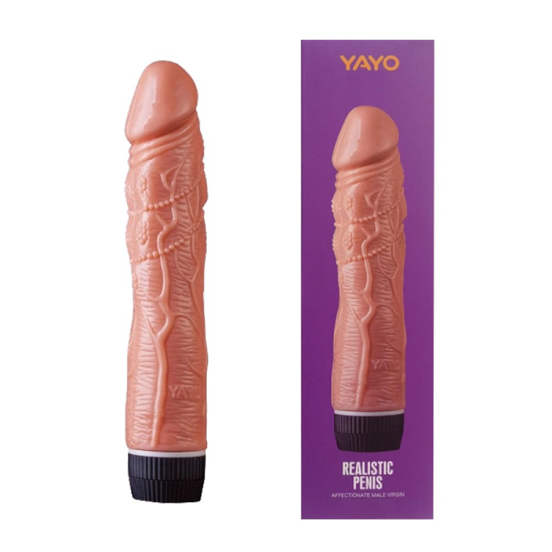 20 cm Titreşimli Realistik Vibratör Penis Dildo - Görsel 2